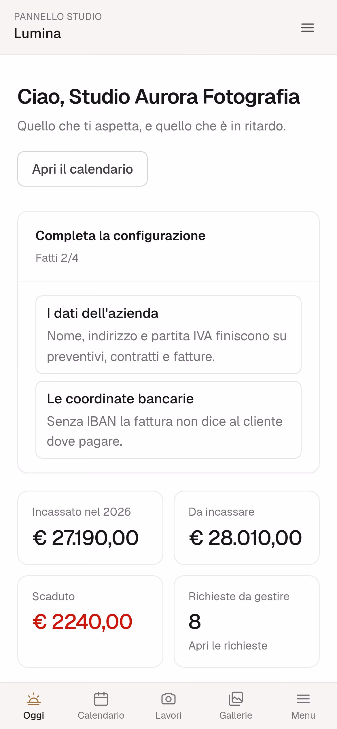 Lumina dal telefono